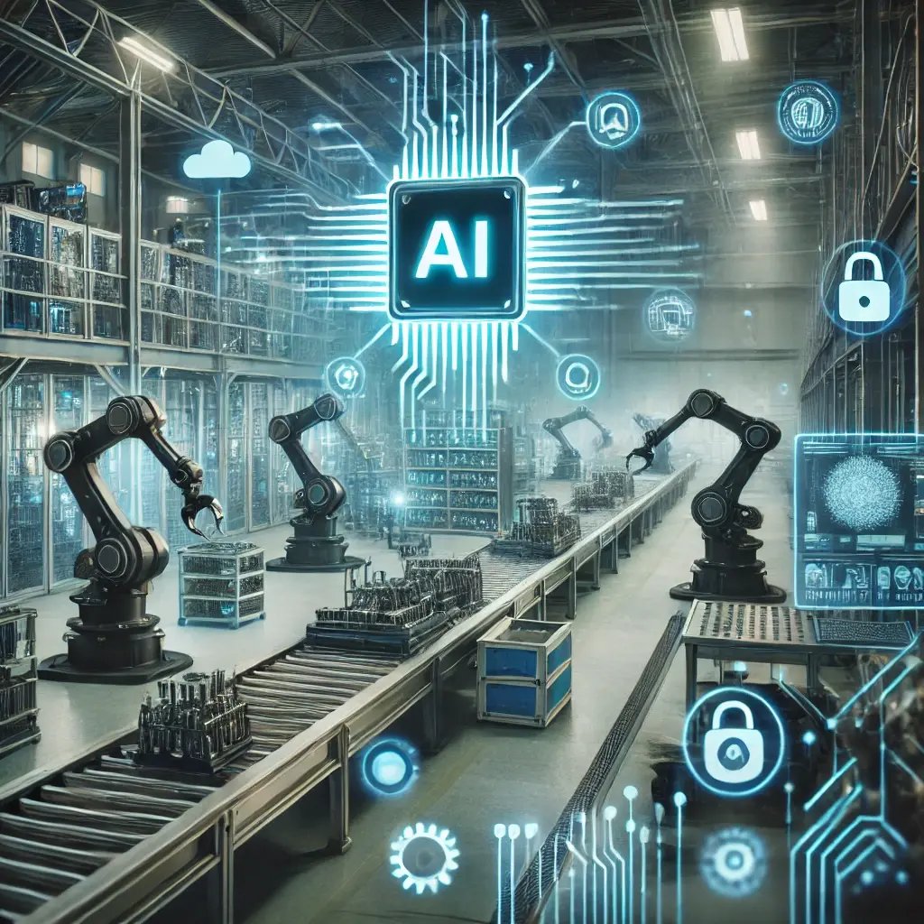 DALL·E 2025-03-25 11.40.17 - A photorealistic image of a high-tech smart factory environment representing industrial process automation with artificial intelligence. The scene fea